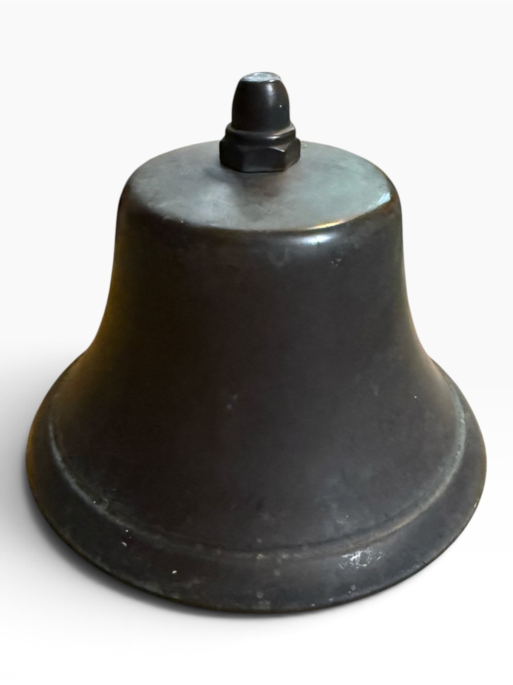 Vintage 6-Inch Naturally Aged Patina Cast Bronze Bell